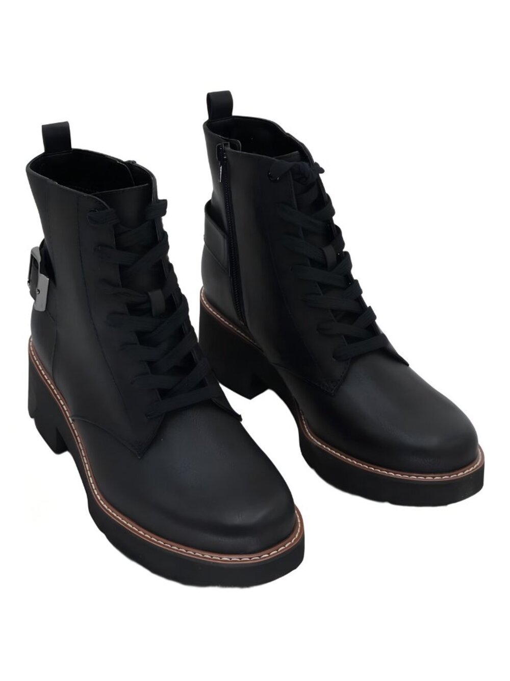 Naturalizer Cabaret Bootie Lace-Up Chunky Ankle Boots Womens 9.5